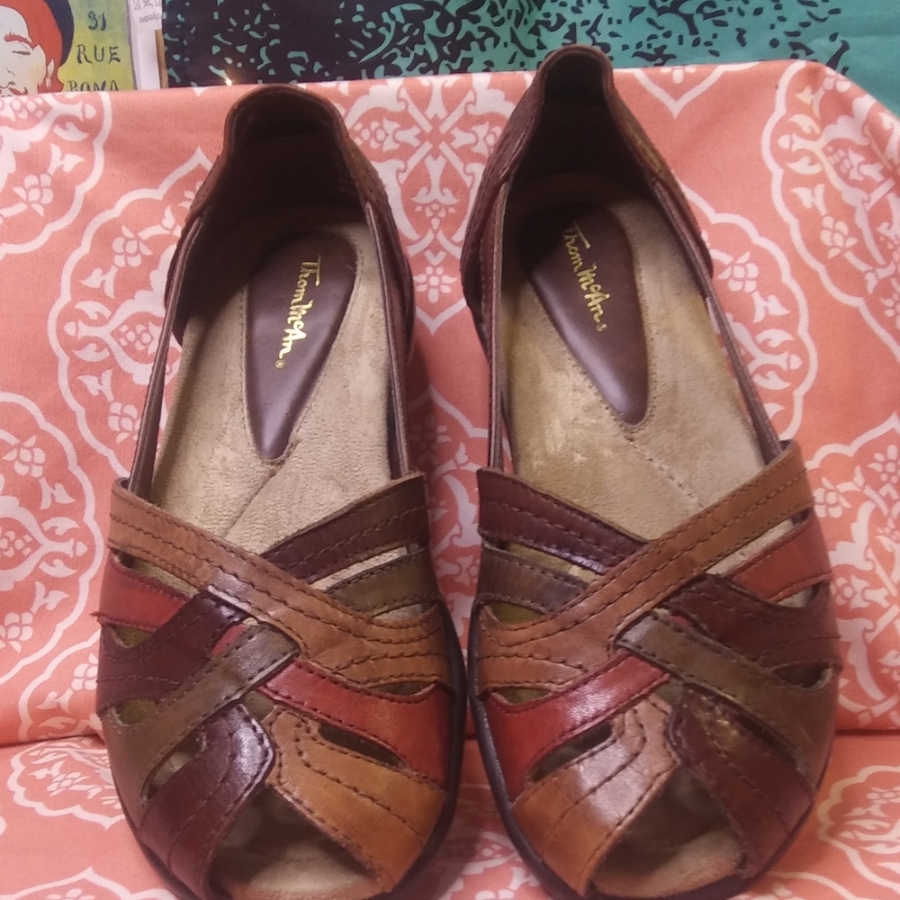 Multicolor Leather Sandal